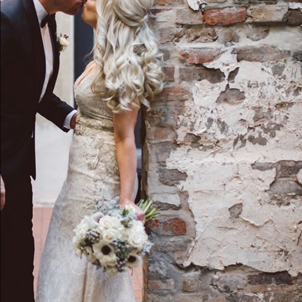 Lazaro Wedding Dress Style #3715 - Picture 5 of 8
